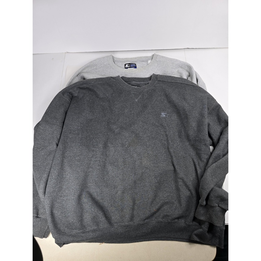 2‎ Vintage Starter Pro80 Sweatshirt Mens 2XL Crewneck Heavyweight Outdoors Knit